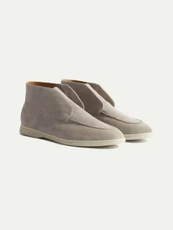 Pini Parma Light Grey Polacchino - Made In Italy Flash Sale