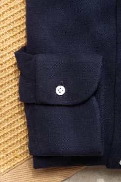 Pini Parma Navy Polo Shirt - Made In Italy Cheap