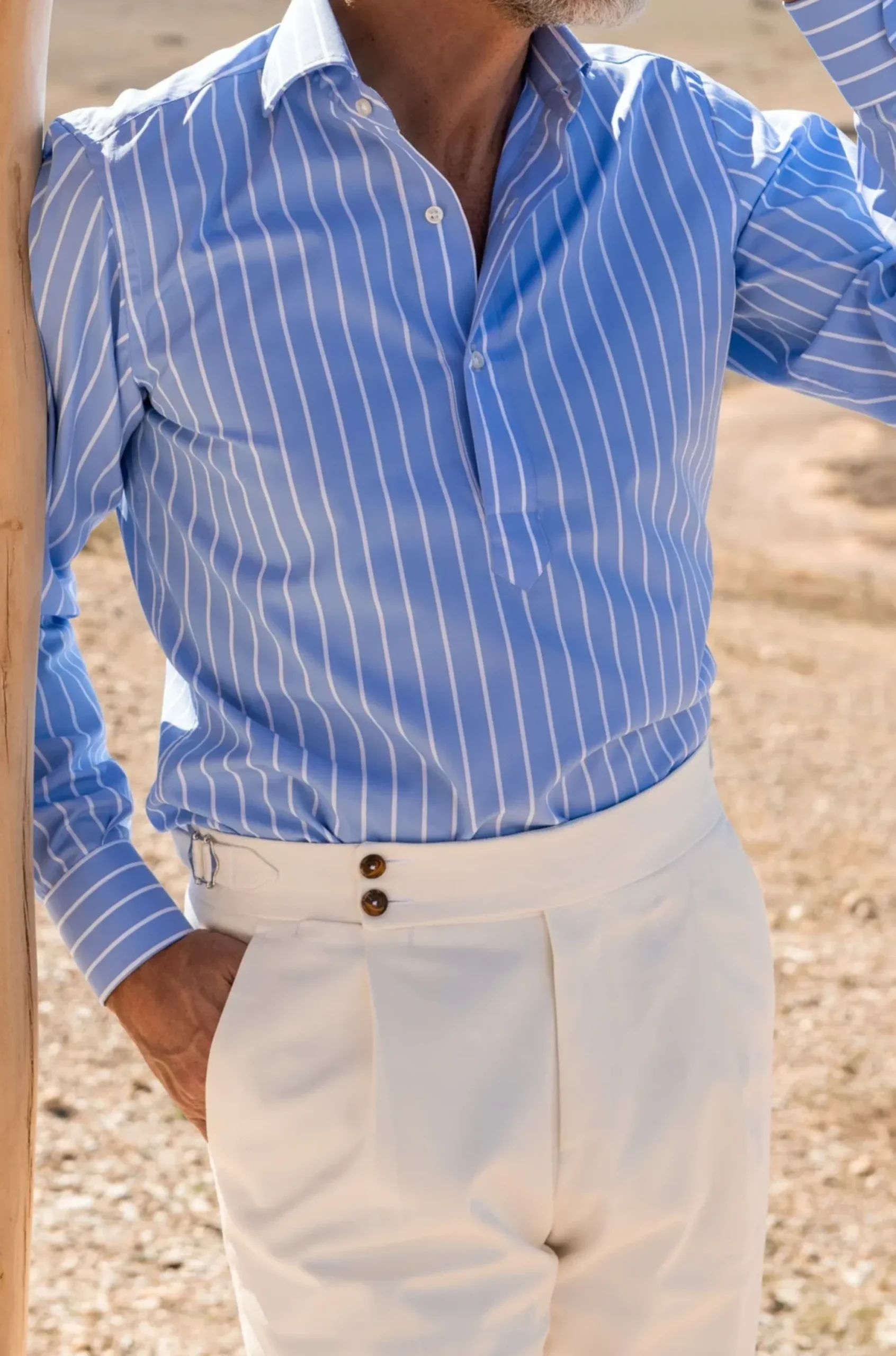 Pini Parma Portofino Popover Shirt - Made In Italy Best