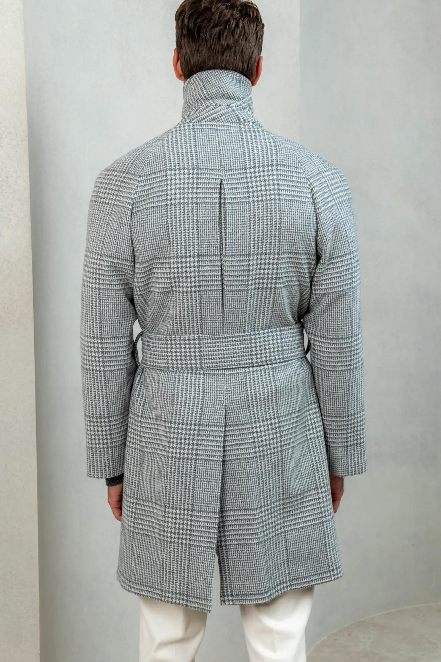 Pini Parma Prince Of Wales Raglan Coat – Made In Italy Hot