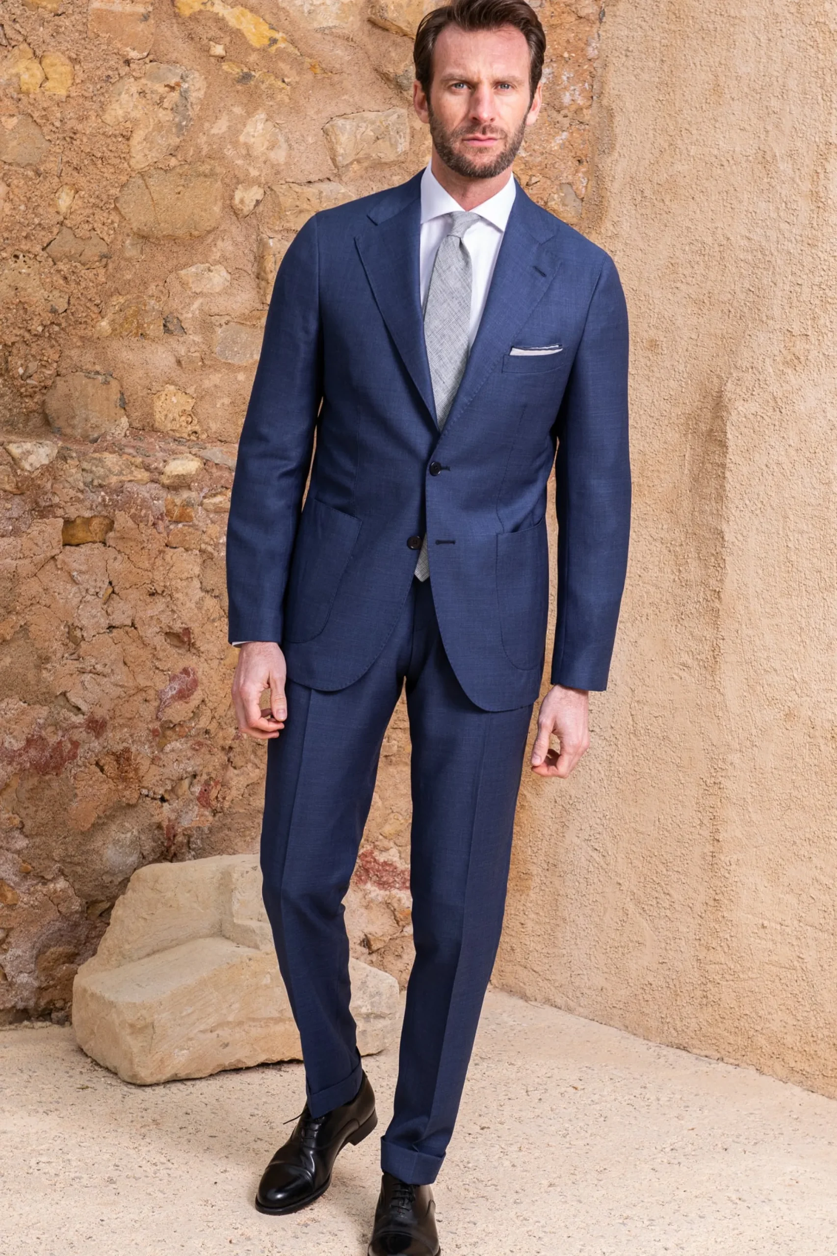 Pini Parma Royal Blue Suit - Made In Italy Flash Sale