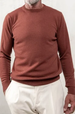 Pini Parma Rusty Cashmere Round Neck – Made In Italy Best