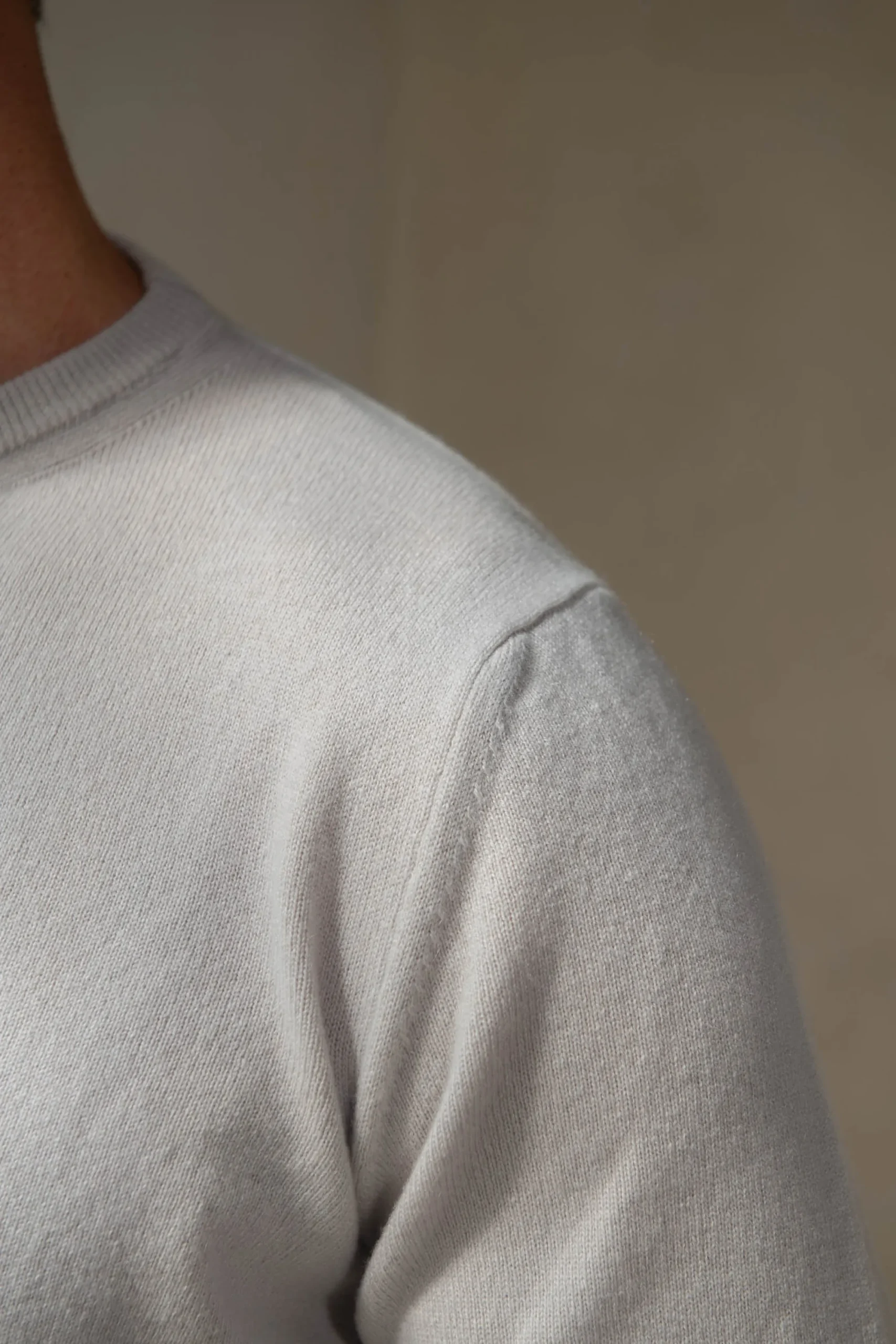 Pini Parma Sand Cashmere Round Neck – Made In Italy New
