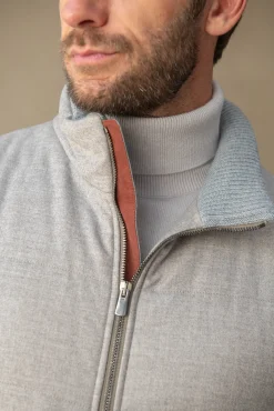 Pini Parma Sand Cashmere Turtleneck – Made In Italy Online