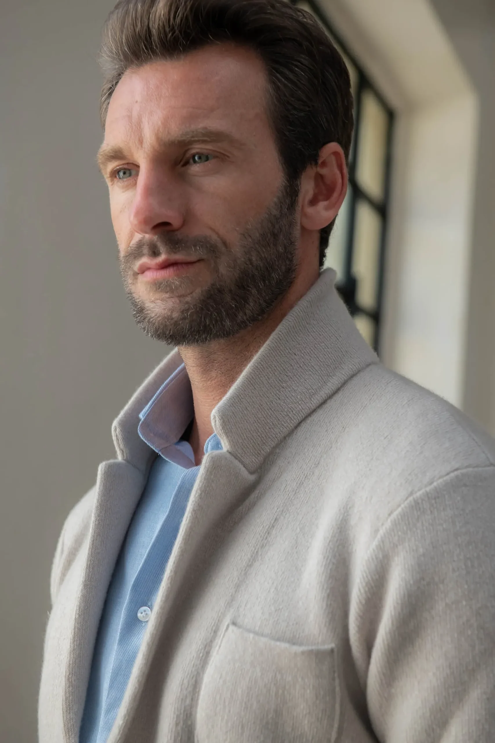 Pini Parma Stone Knitted Jacket – Wool And Cashmere – Made In Italy Hot