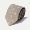 Pini Parma Taupe Fancy Tie - Made In Italy Cheap