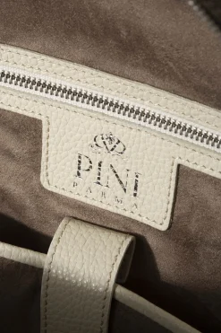 Pini Parma Taupe Leather Backpack - Made In Italy Sale