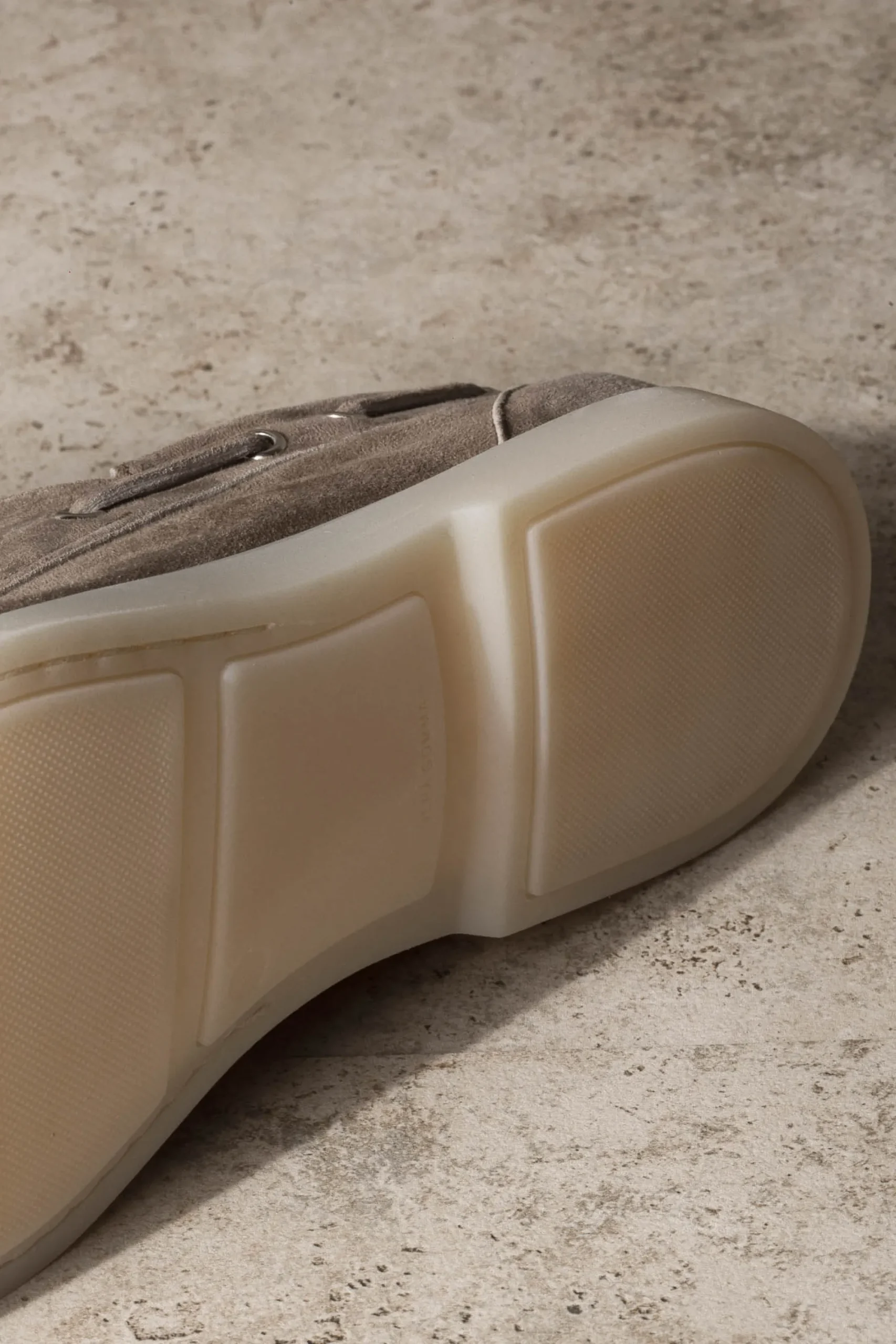 Pini Parma Taupe Suede Boat Shoes - Made In Italy Online