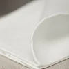 Pini Parma White Linen Pocket Square - Made In Italy Flash Sale