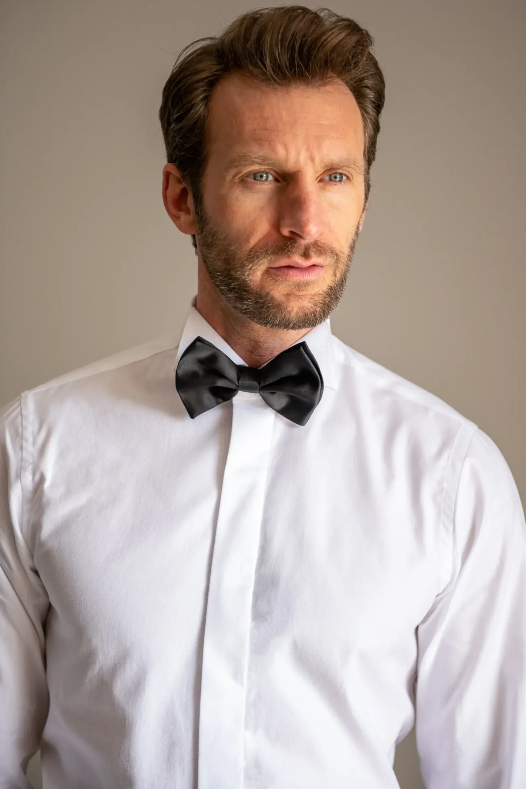 Pini Parma White Tuxedo Shirt - Made In Italy Hot